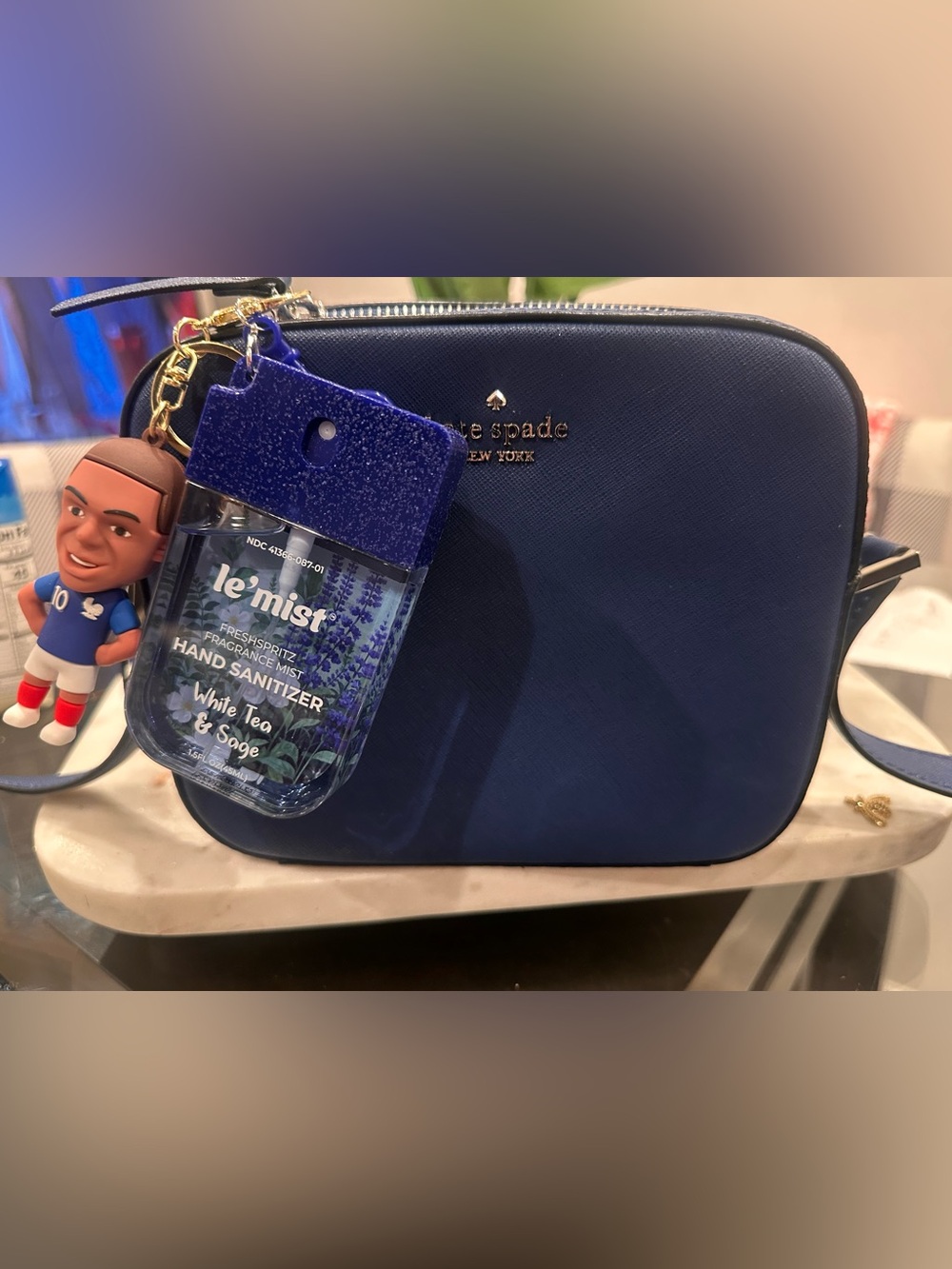 ⚽️ MBAPPE WORLD CUP 2026 BAG CHARM & HAND SANITIZER BUNDLE HANDMADE SOCCER GIFT
